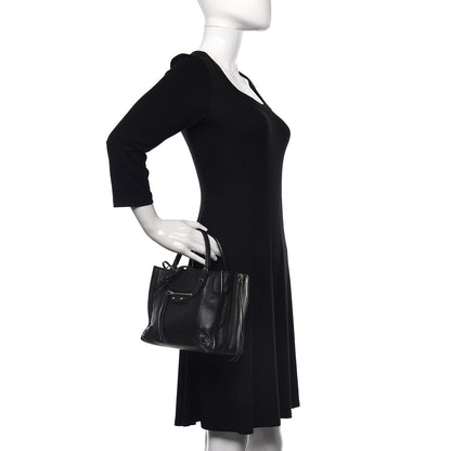 Balenciaga Calfskin Papier Mini A4 Tote Black 3 of 13