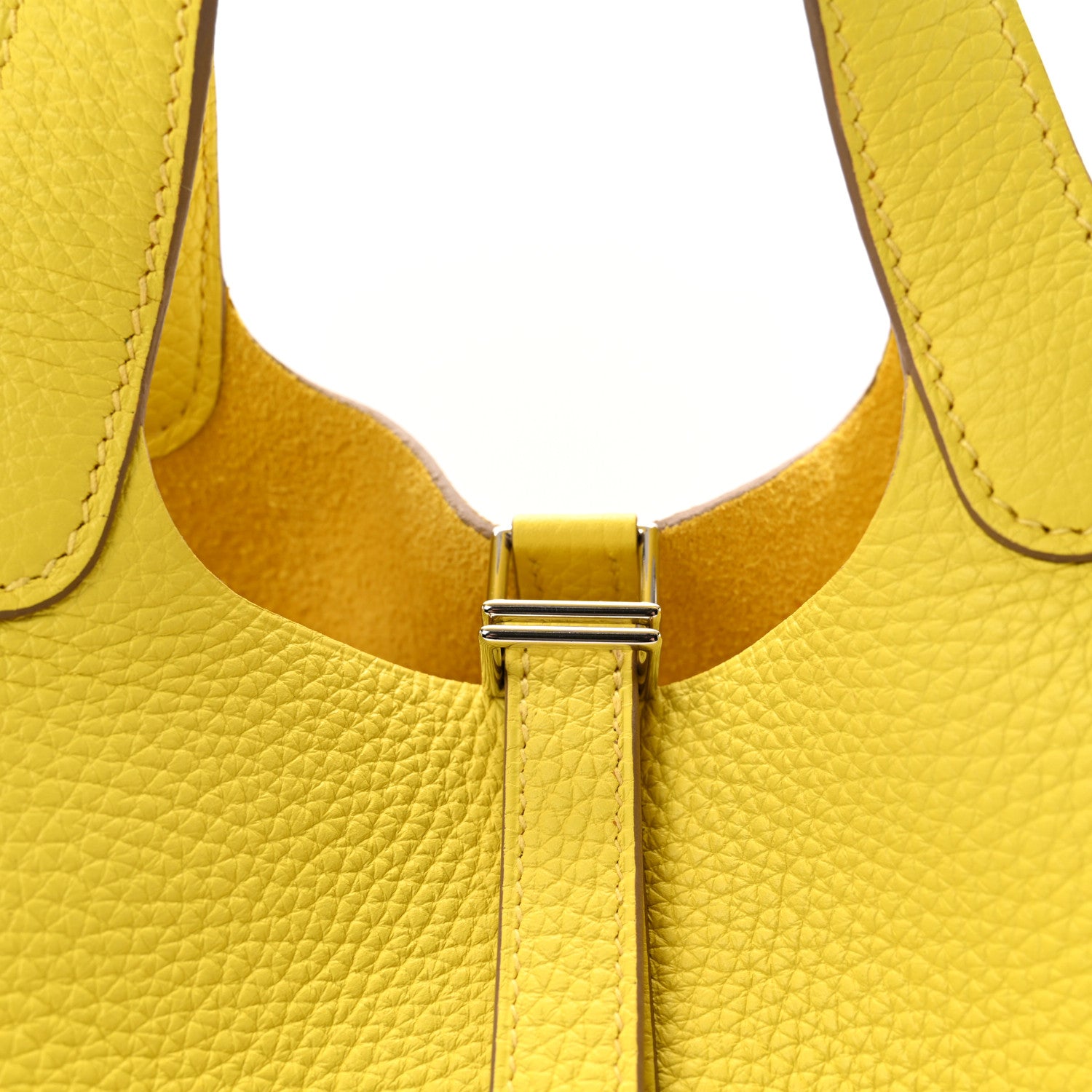 Hermes Taurillon Clemence Picotin Lock 18 PM Lime 8 of 11