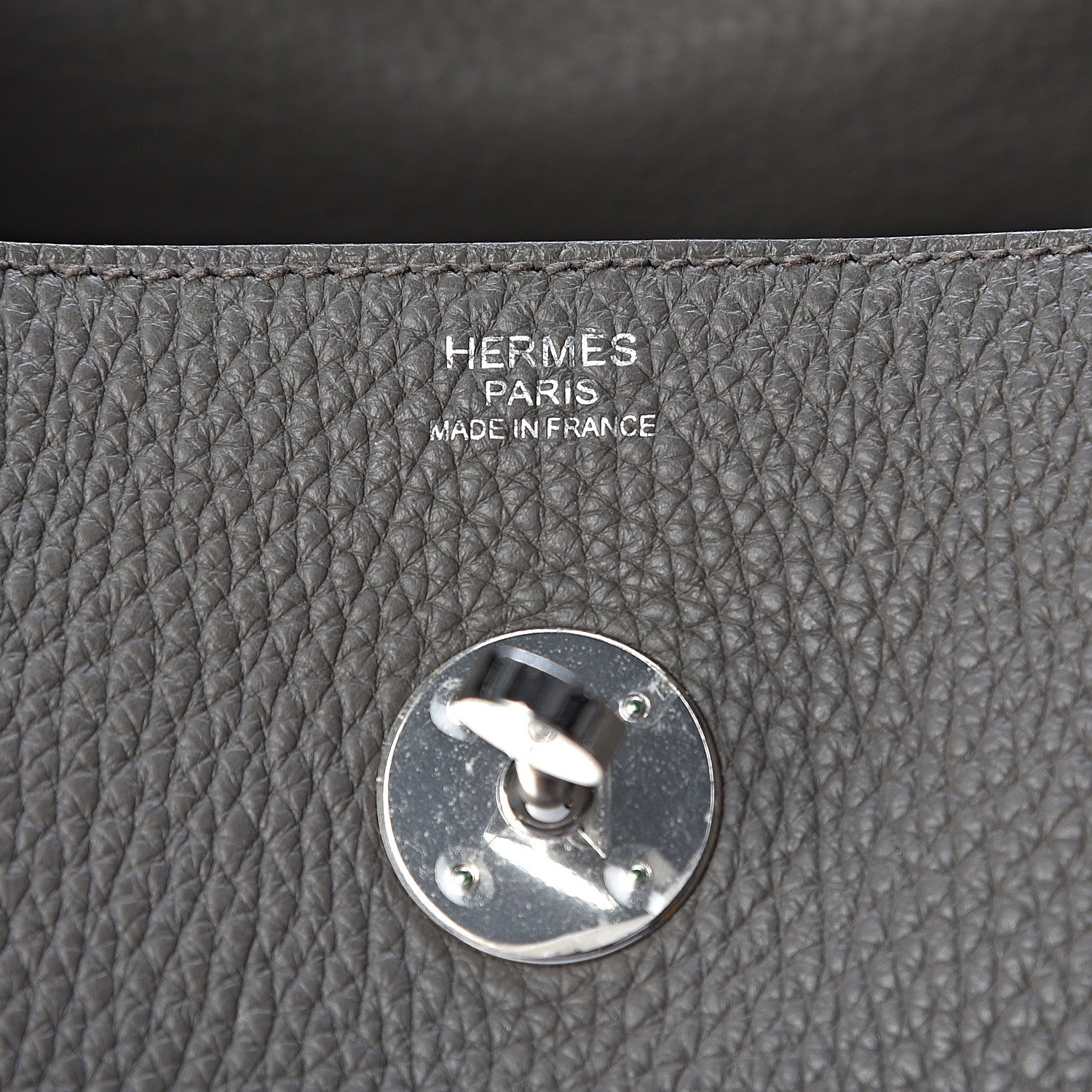Hermes Taurillon Clemence Lindy 30 Etain 6 of 11