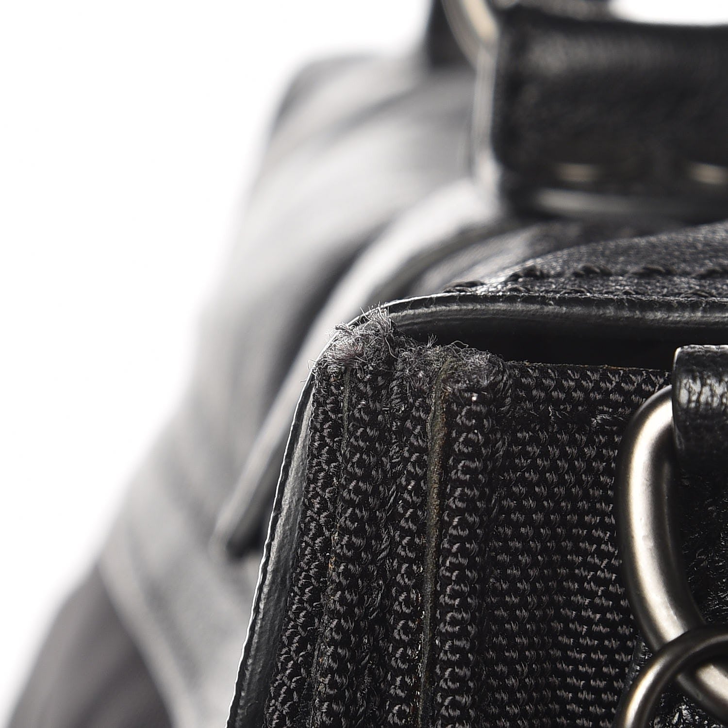 Proenza Schouler Lambskin Nylon Extra Large PS1 Satchel Black 15 of 17