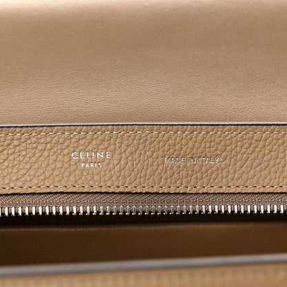 Celine Drummed Calfskin Suede Small Trapeze Dune 6 of 9