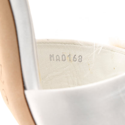 Louis Vuitton Marabou Crystal LV Marilyn Mule 38 White 8 of 10
