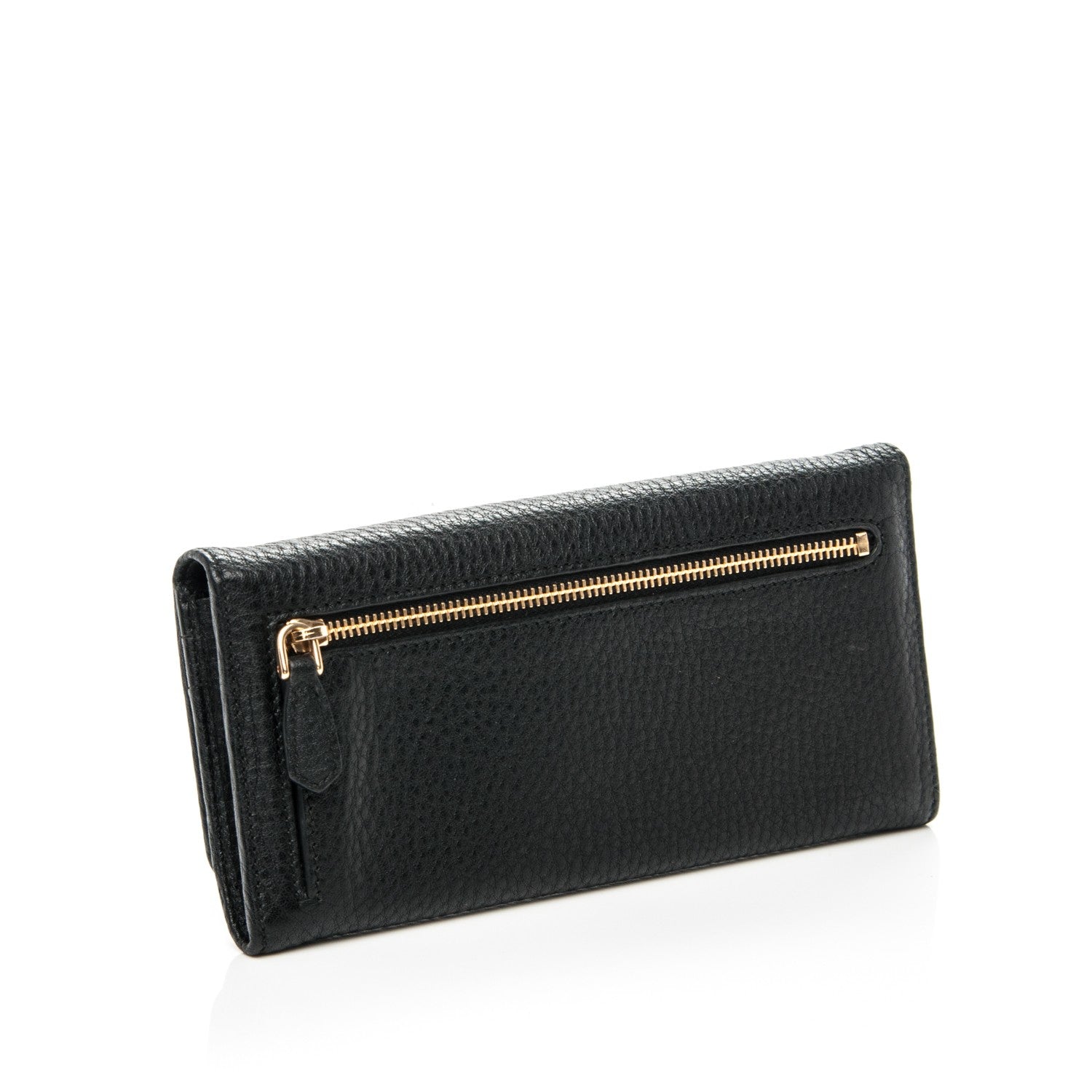 Prada Vitello Daino Continental Flap Wallet Nero Black 3 of 8