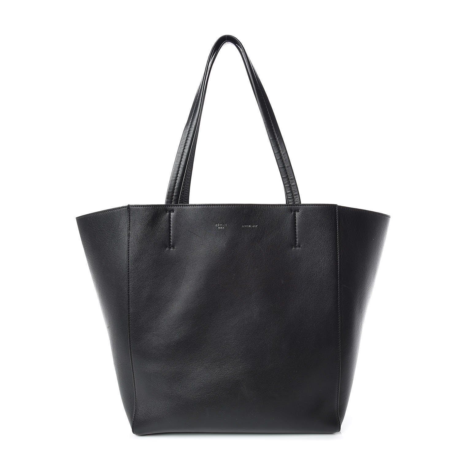 Celine Soft Grained Calfskin Medium Horizontal Cabas Phantom Black 1 of 19