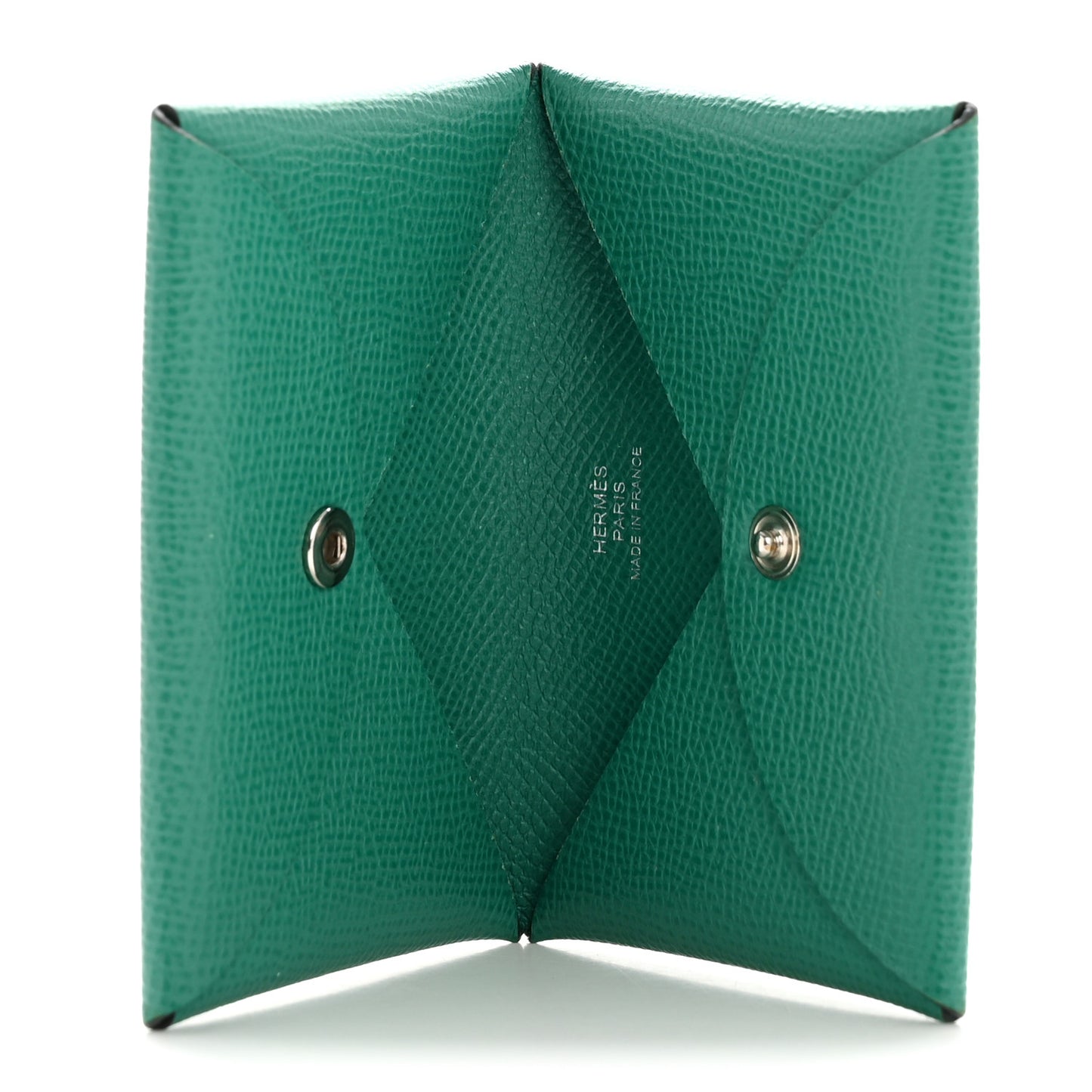 Epsom Calvi Card Case Vert Jade