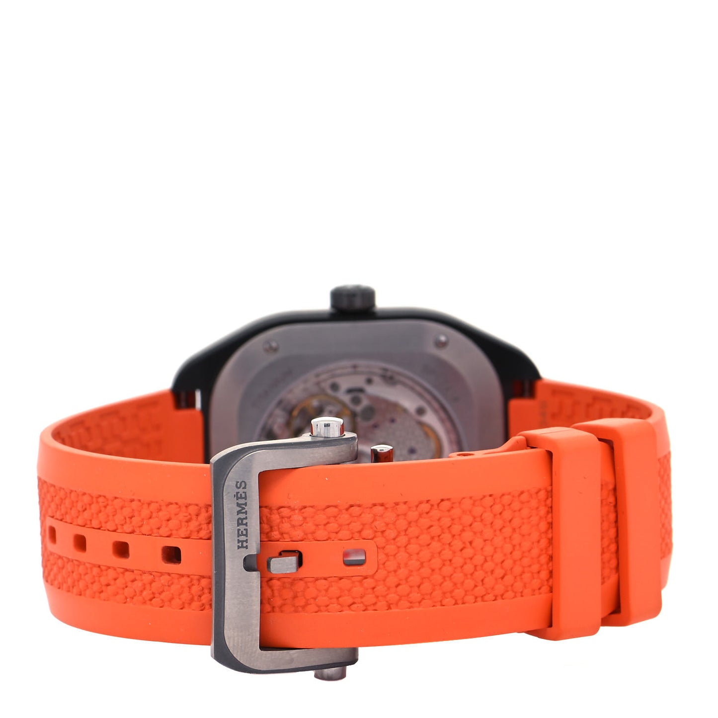 DLC Coated Titanium Rubber 39mm H08 Automatic Watch Orange