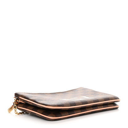 Louis Vuitton Damier Ebene Double Zip Pochette 4 of 11