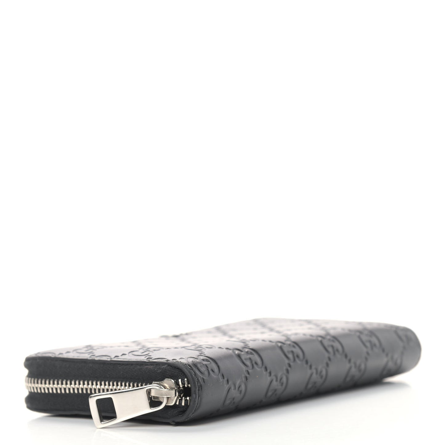 Guccissimma Signature Dorian Zip Around Wallet Black