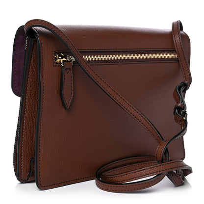 Burberry Derby Calfskin House Check Small Macken Crossbody Bag Tan 3 of 16