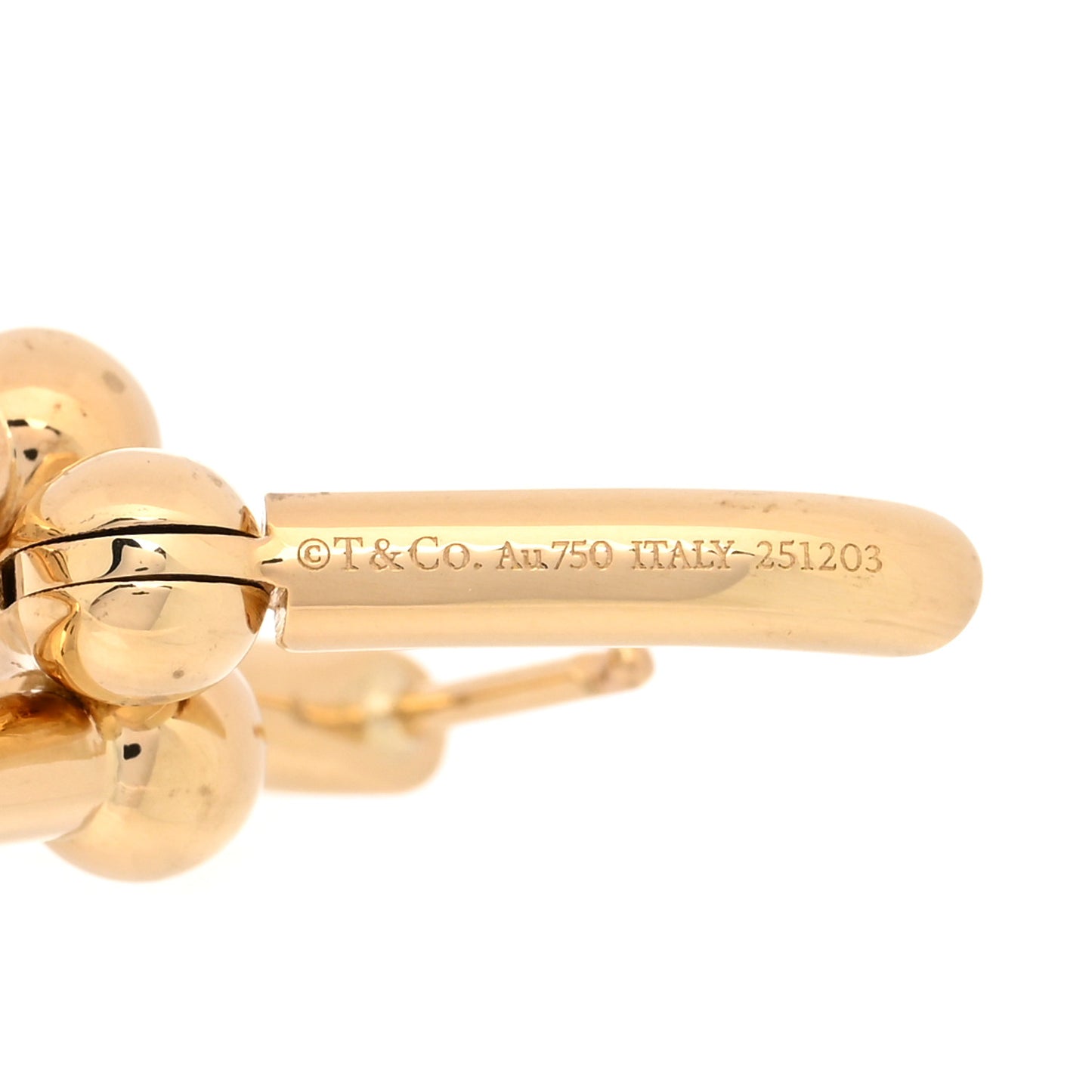 18K Yellow Gold Medium HardWear Link Earrings