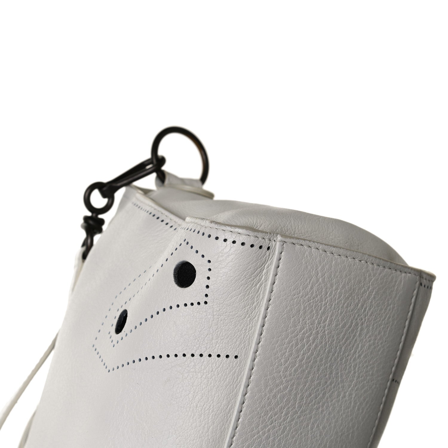 Balenciaga Veau Soyeux Perforated Blackout Hardware S City White 22 of 29