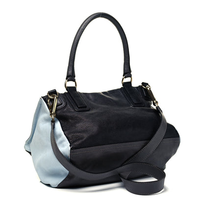 Givenchy Sugar Goatskin Medium Tri-Color Pandora Blue Grey Black 3 of 16
