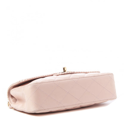 Chanel Lambskin Quilted Medium Single Flap Light Pink 3 of 9