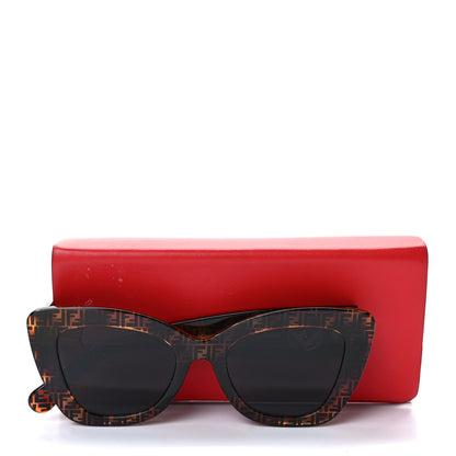 Fendi Acetate F is Fendi FF 51mm Cat Eye Sunglasses 0327/S Tortoise Camouflage 3 of 7