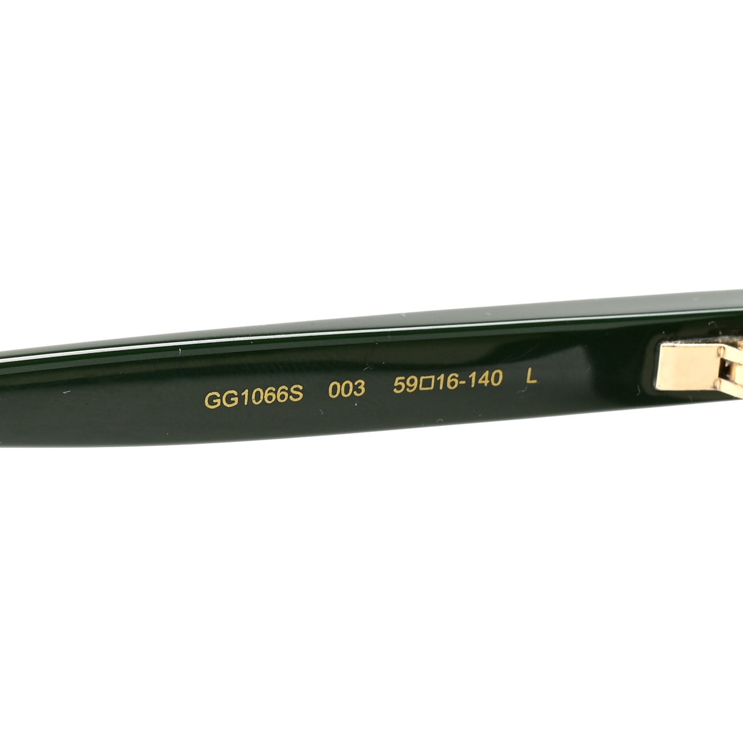Acetate Interlocking G Square Sunglasses GG1066S Black Green