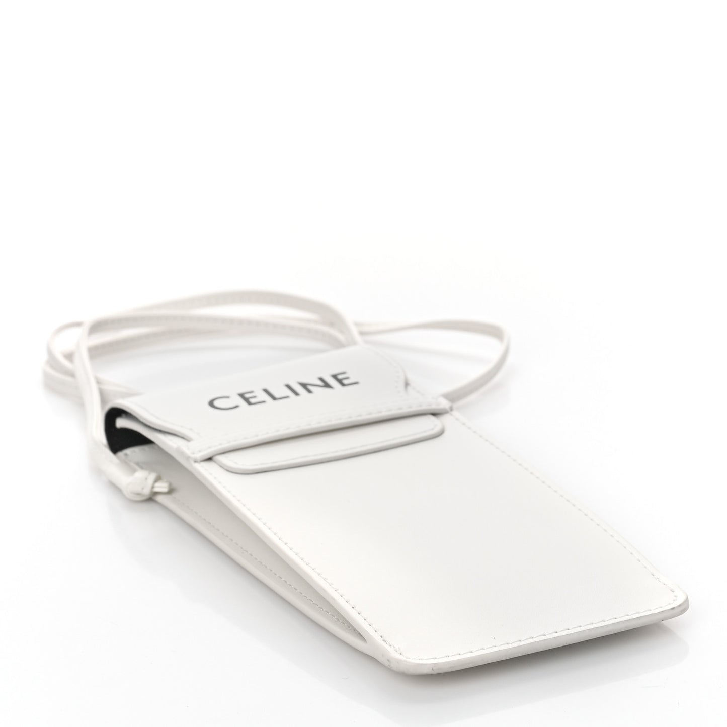 Smooth Calfskin Sunglasses Pouch White