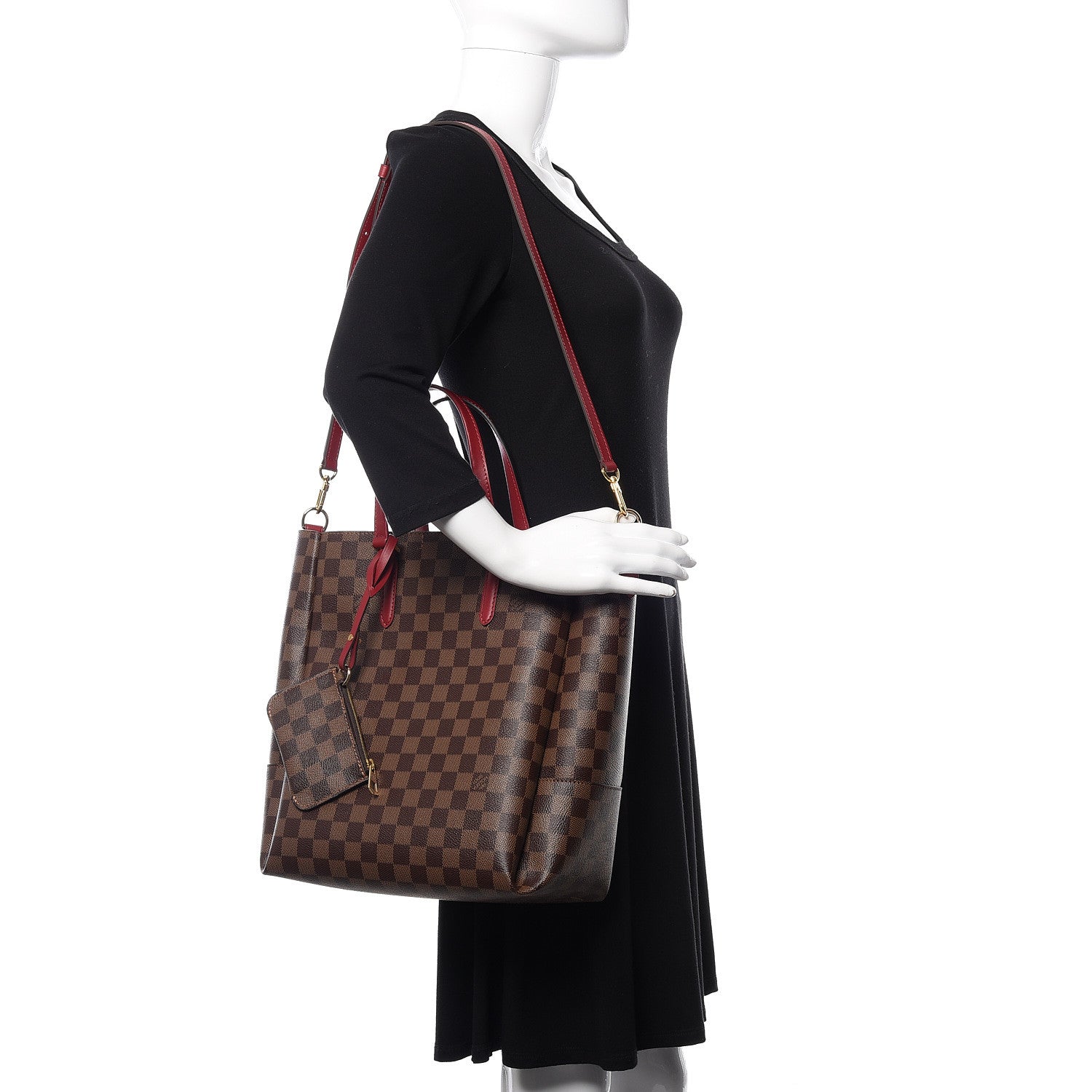 Louis Vuitton Damier Ebene Belmont MM Cherry Berry 2 of 11