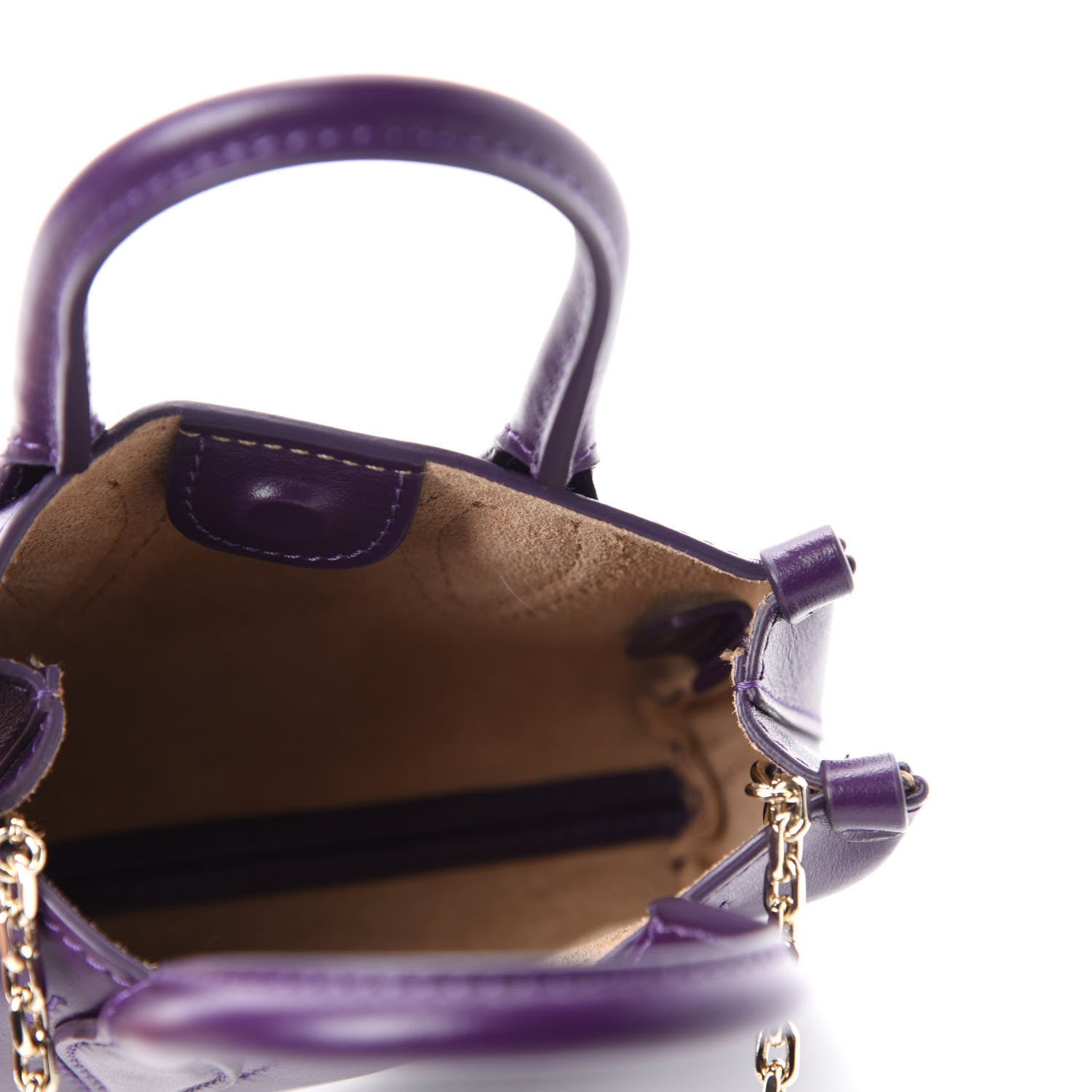 Lanvin Smooth Calfskin Micro Le Journee Dark Purple 5 of 10