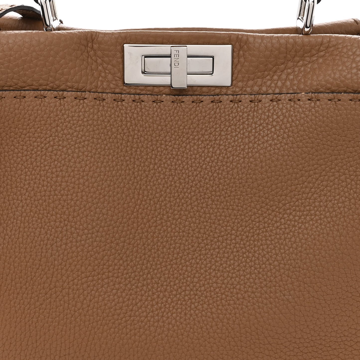 Cuoio Romano Selleria Bi-Color Medium Peekaboo Iconic Satchel Mou Deserto