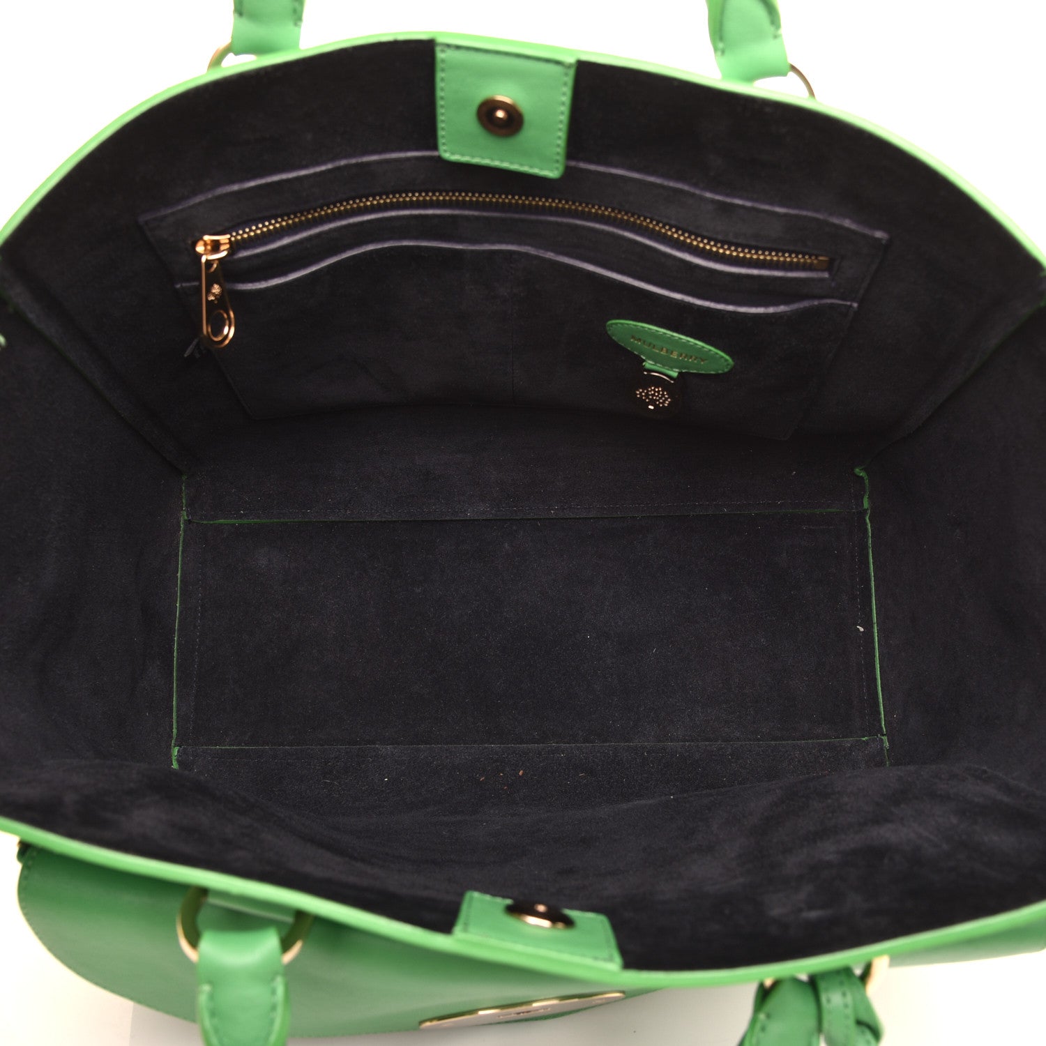 Mulberry Silky Calf Medium Willow Tote Green 5 of 9