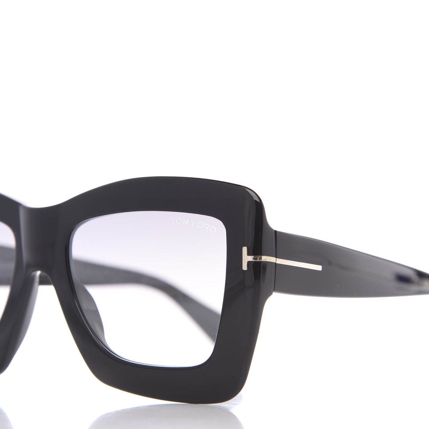 Hutton-02 TF664 Square Sunglasses Black
