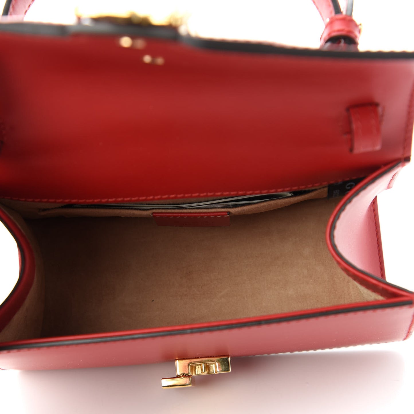 Calfskin Mini Sylvie Top Handle Bag Hibiscus Red