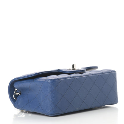 Chanel Caviar Quilted Mini Rectangular Flap Blue 4 of 13