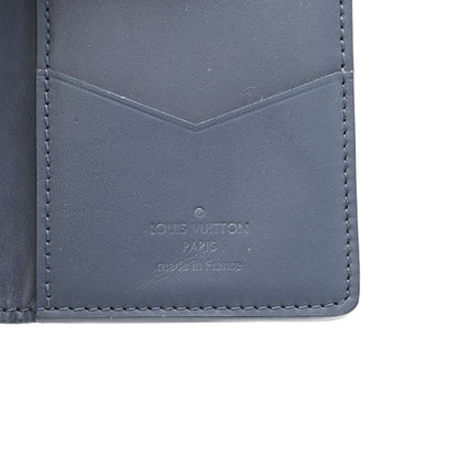 Louis Vuitton Calfskin Monogram Shadow Pocket Organizer Blue 6 of 7