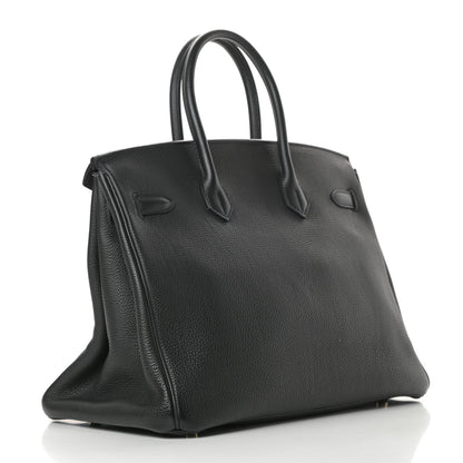 Hermes Togo Birkin 35 Bleu Ocean 3 of 11