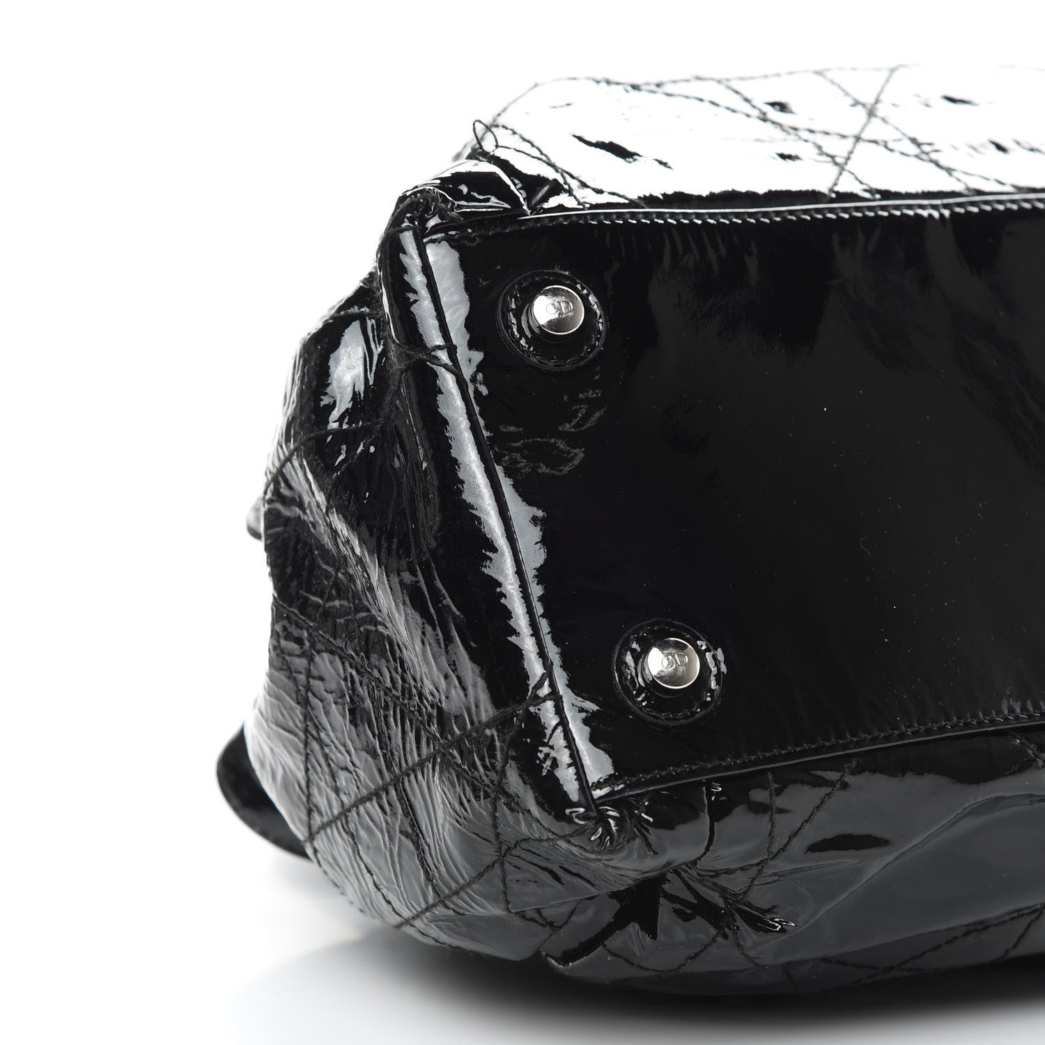 Christian Dior Patent Cannage Medium Le Trente Tote Black 9 of 11