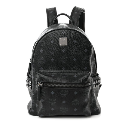 MCM Visetos Small Side Stud Stark Backpack Black 1 of 14