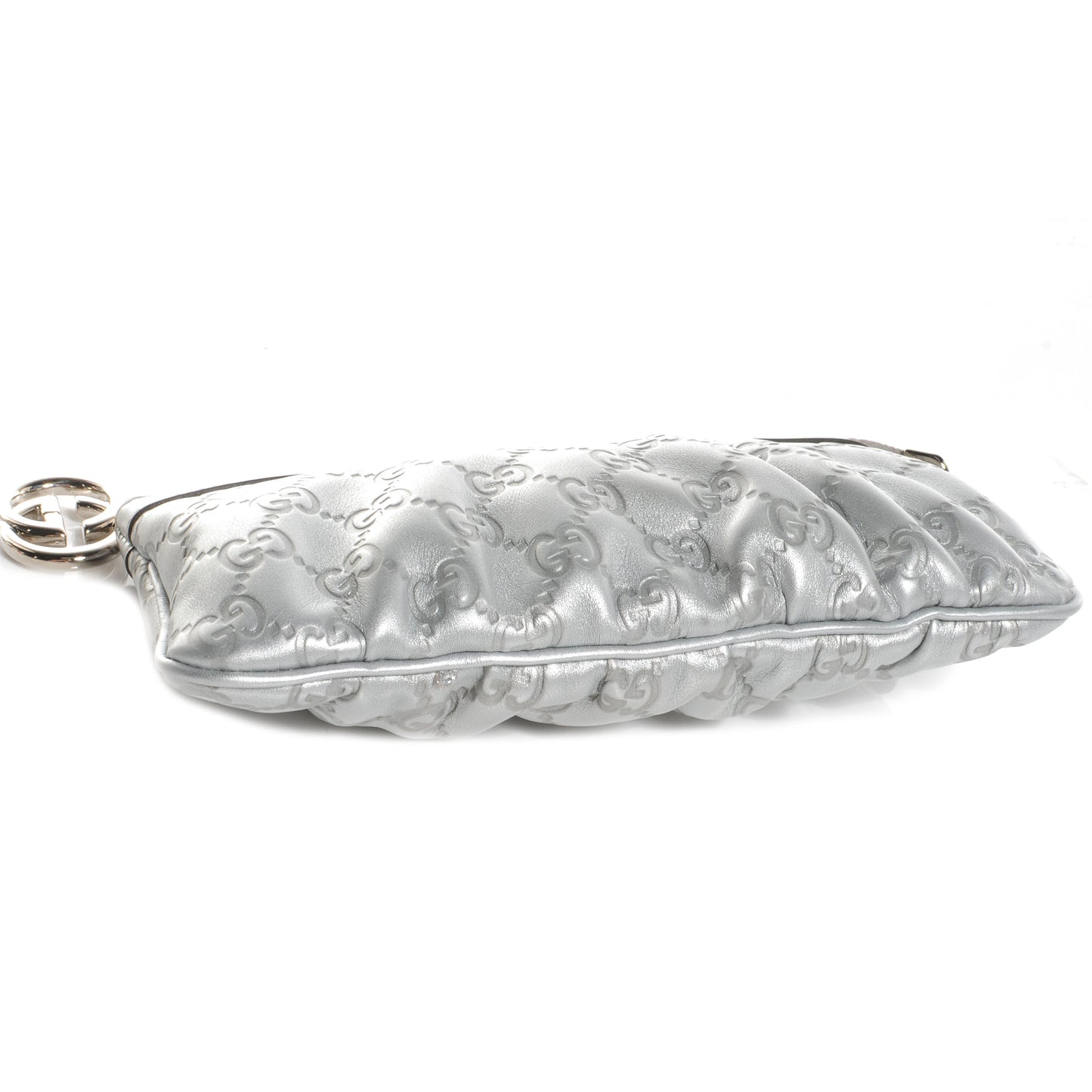 Guccissima New Britt Wristlet Silver
