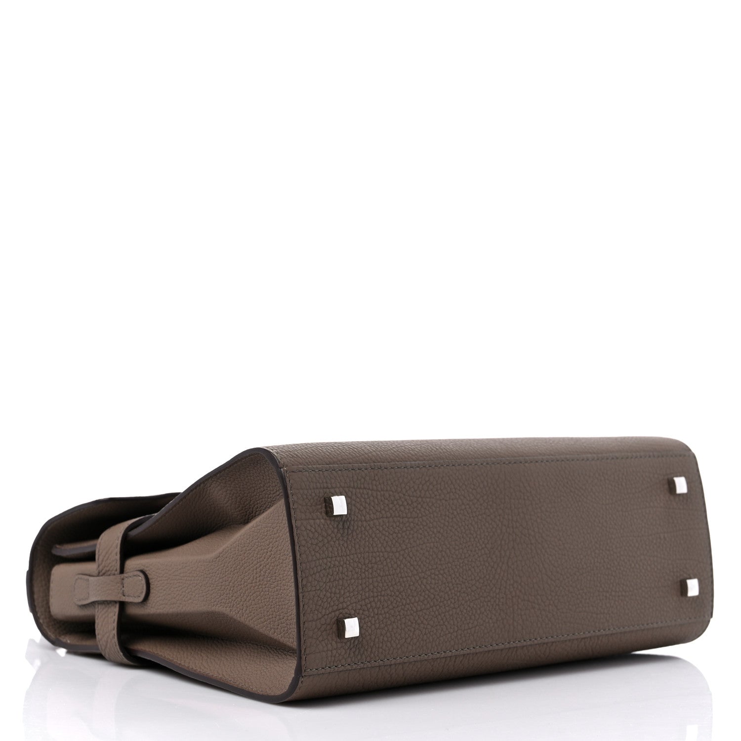 Delvaux Crispy Calfskin MM Tempete Satchel Tourterelle 4 of 9