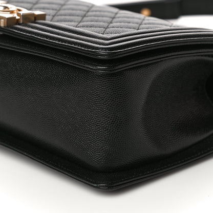 Chanel Caviar Quilted Medium Boy Flap Black 10 of 10