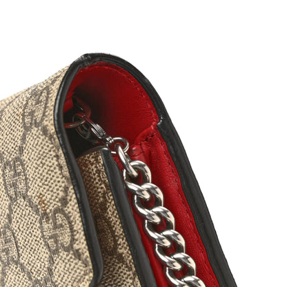 Gucci GG Supreme Monogram Mini Dionysus Chain Wallet Beige Vulcanic Red 12 of 13