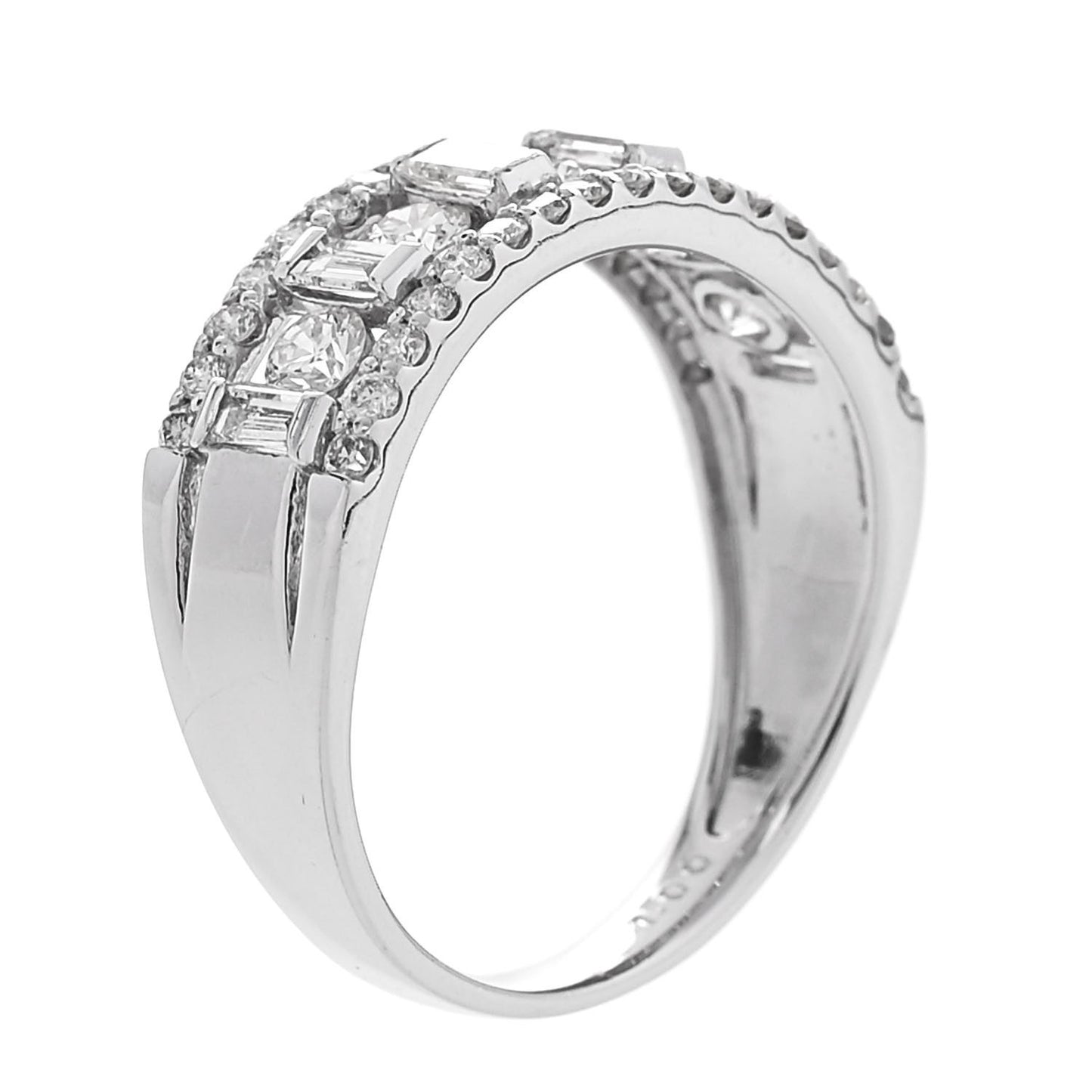 Platinum Diamond 1.00ctw Openwork Band Ring 53 6.25