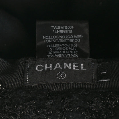 Chanel Tweed Bucket Hat L Black 8 of 8