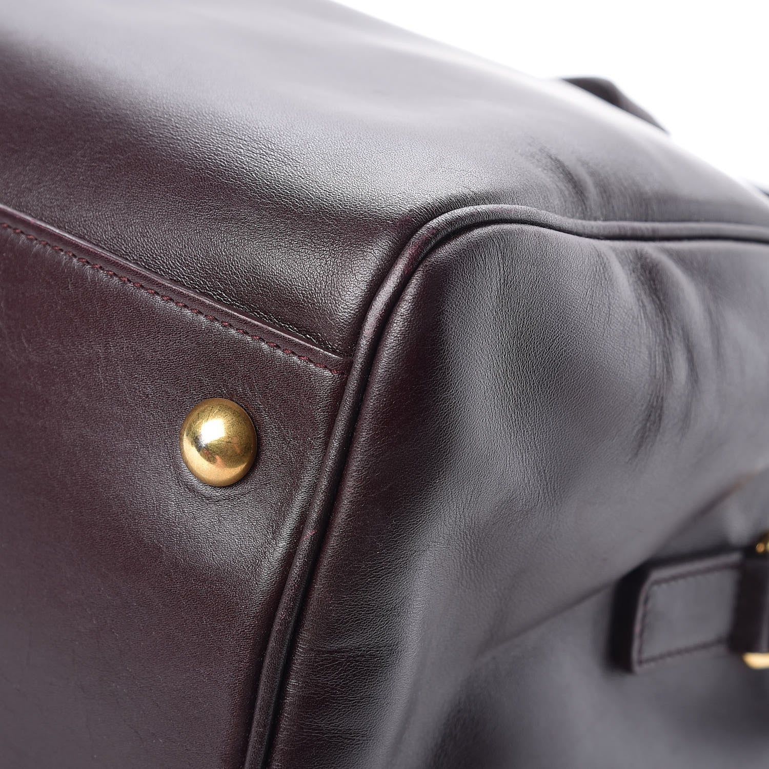 Saint Laurent Calfskin Classic Duffle 6 Bordeaux 22 of 25