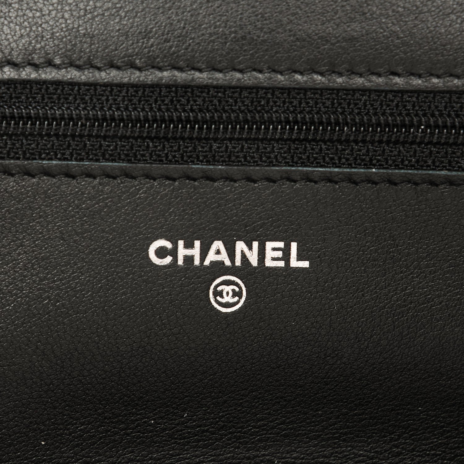 Chanel Caviar Timeless CC Wallet On Chain WOC Black 6 of 9