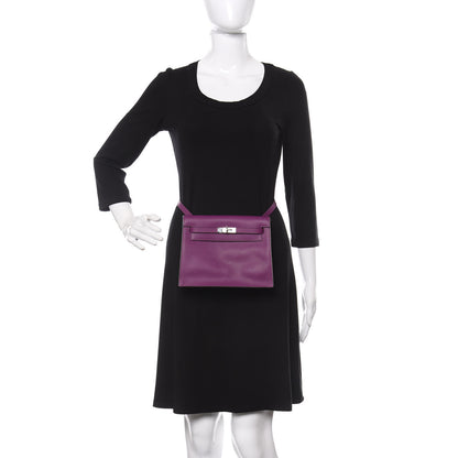 Hermes Evercolor Kelly Danse II Belt Bag Anemone 2 of 10