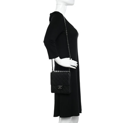 Chanel Goatskin Quilted Chic Pearls Flap Black 2 of 11