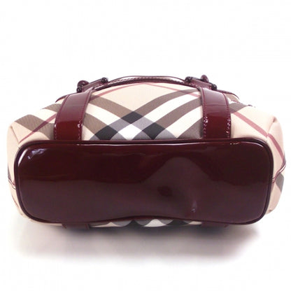 Burberry Nova Check Large Chain Tote Berry 4 of 10