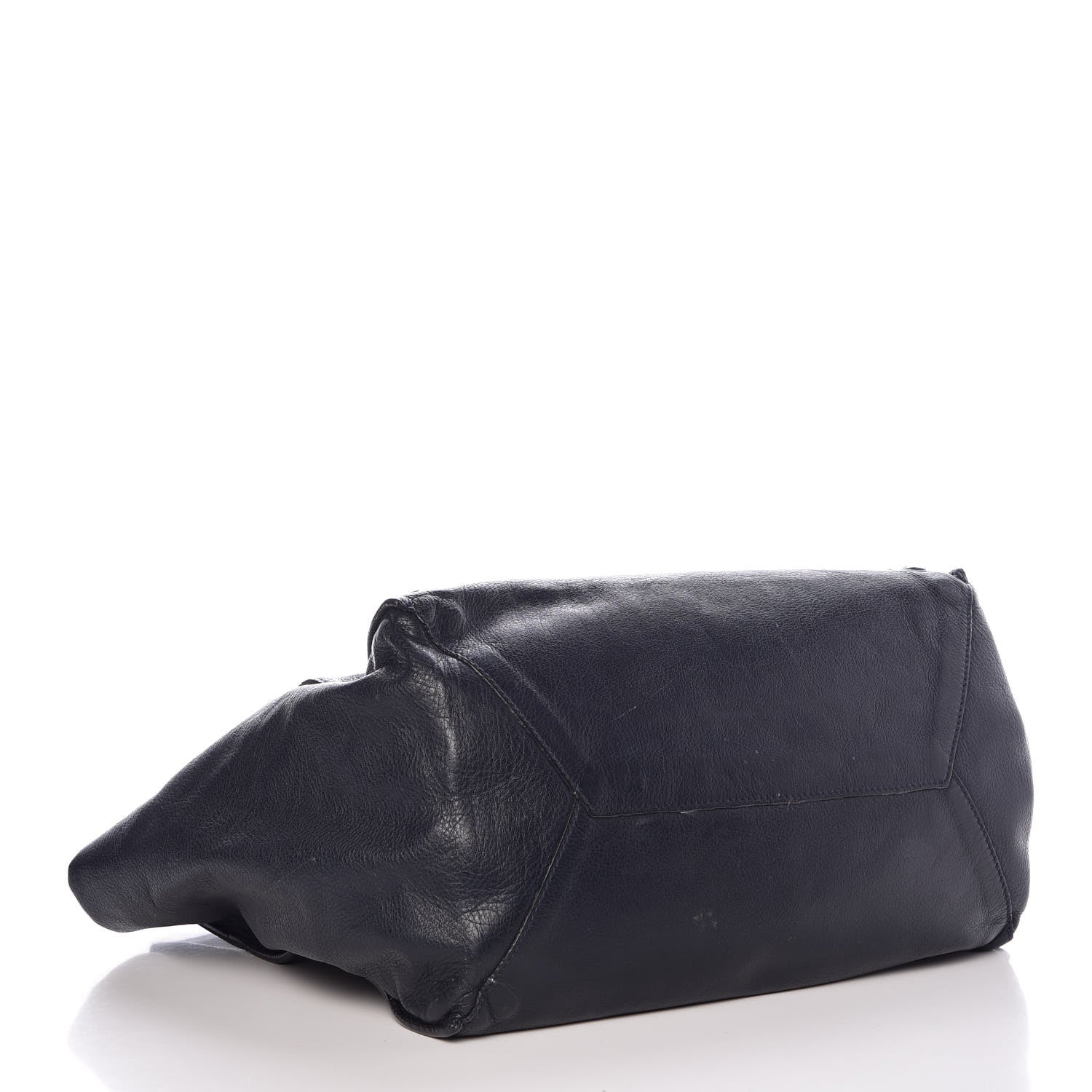Balenciaga Calfskin Papier Ligne A5 Flap Tote Bleu Roi Black 4 of 13