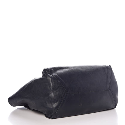 Balenciaga Calfskin Papier Ligne A5 Flap Tote Bleu Roi Black 4 of 13