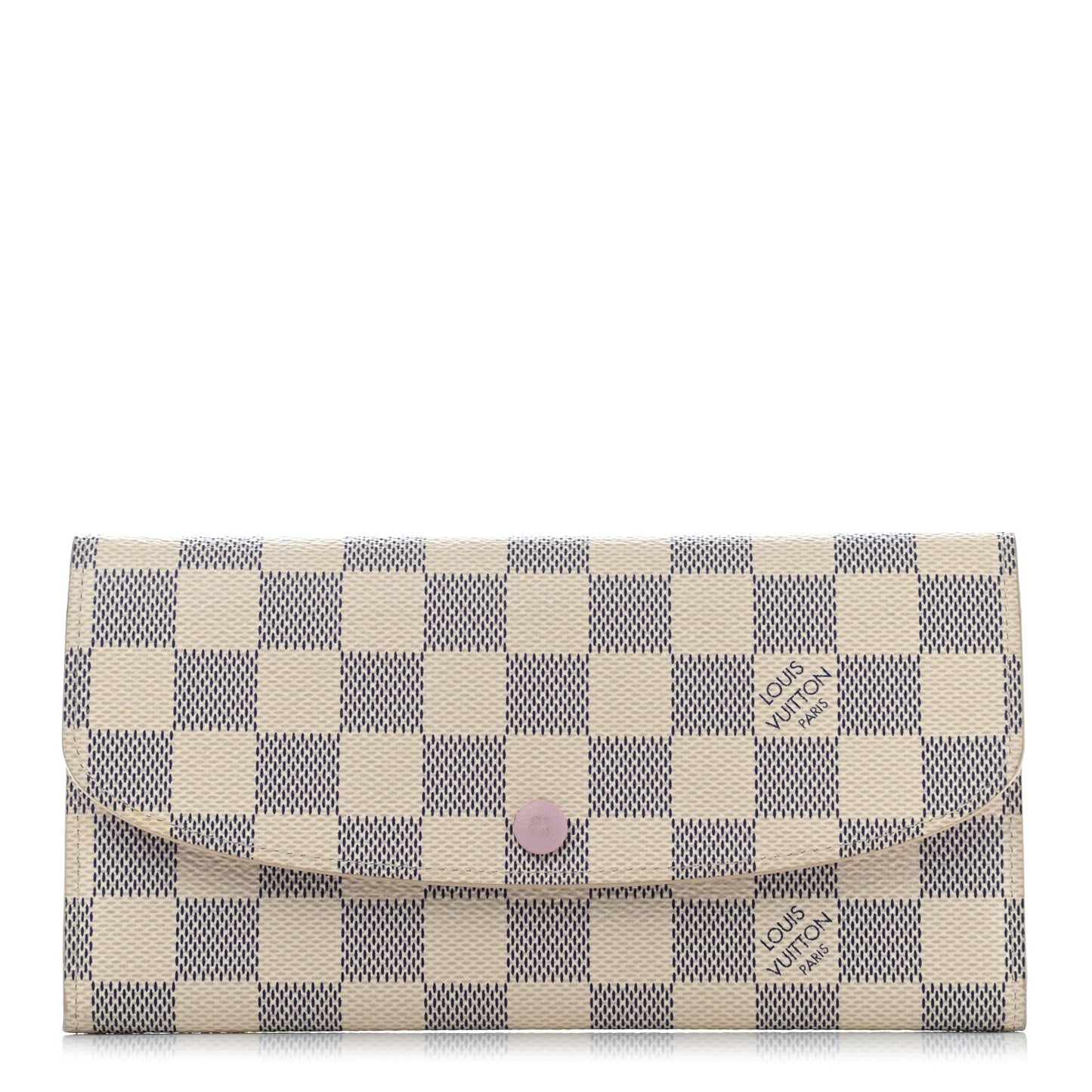 Damier Azur Emilie Wallet Rose Ballerine