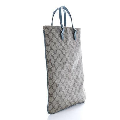 Gucci GG Plus Monogram Flat Vertical Tote Blue 3 of 13