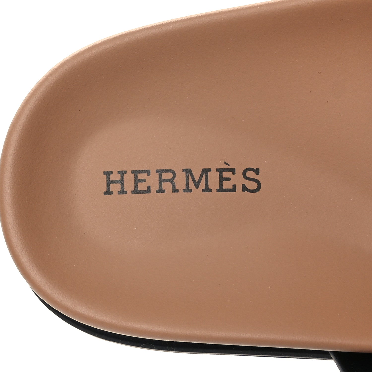 Hermes Suede Goatskin Womens Chypre Sandals 35 Rose Perle Black 8 of 9