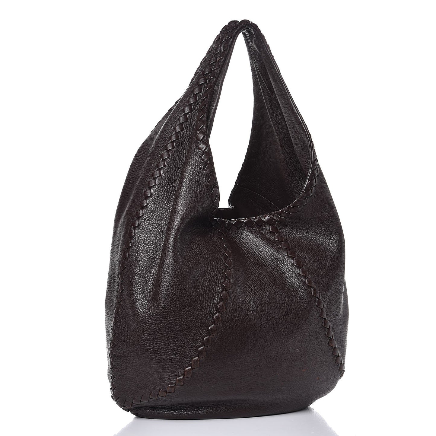 Cervo Deerskin Large Hobo Ebano