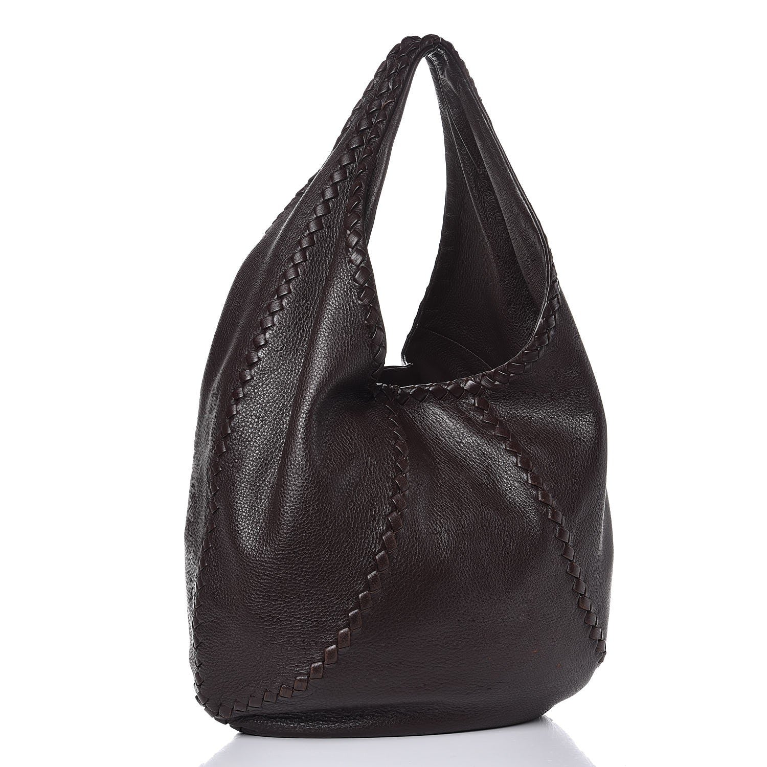 Bottega Veneta Cervo Deerskin Large Hobo Ebano 3 of 12