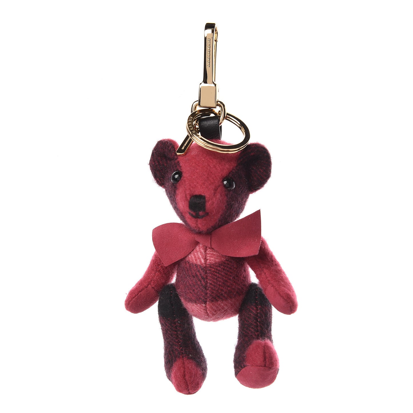 Cashmere Check Thomas Bear Charm Blush Pink